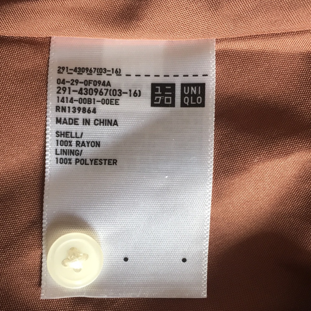 Lemaire x Uniqlo Viscose Bow Tie 3/4 Sleeve Dress - Picture 9 of 10